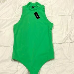 Express High Neck sleeveless bodycon bodysuit